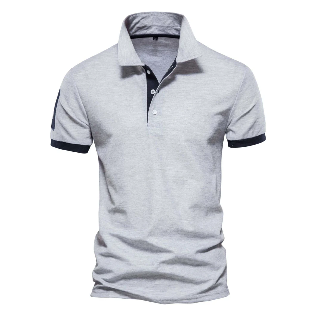 Custom Logo Men′s Polo Sports Wear Golf Shirt Fabric Couple Polo Shirt