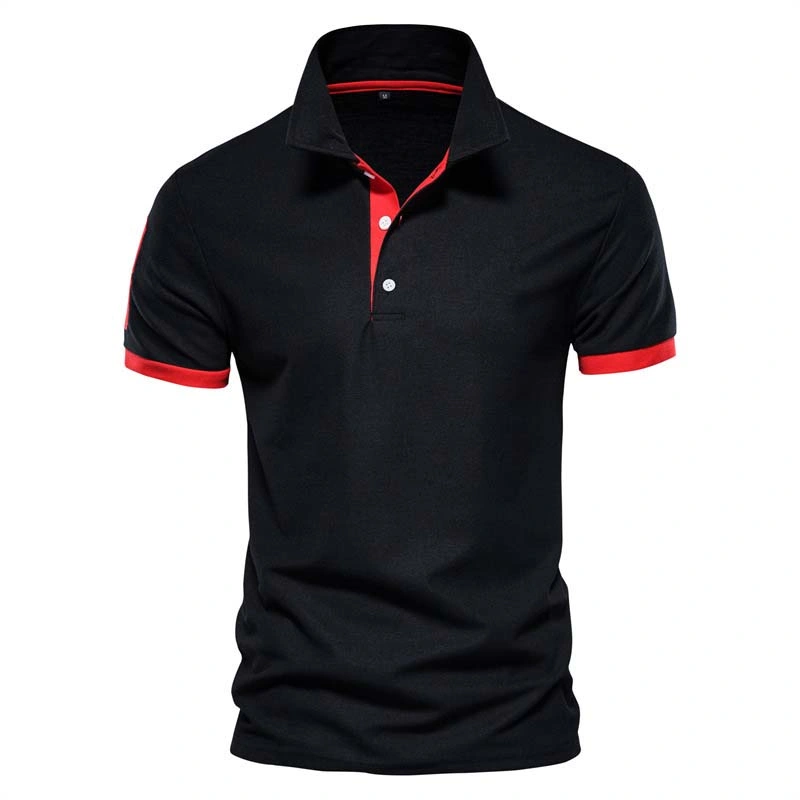 Custom Logo Men′s Polo Sports Wear Golf Shirt Fabric Couple Polo Shirt