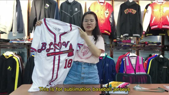 주문 야구 저지 자수 로고 승화 디자인 남자 야구 셔츠