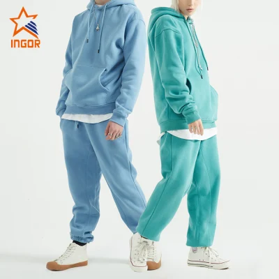 Ingor Sportswear 액티브웨어 의류, 체육관, 러닝 의류, 도매, 유니섹스 패션, 고품질 여성 스포츠 후드티, 조깅 운동복 및 운동복